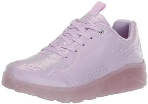 Skechers Girls Uno Ice-Prism Luxe Sneaker, Lilac