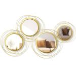 4 Pcs Gold Circle Mirrors for Any Room