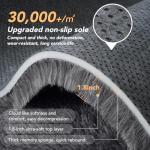 Fluffy Grey 8x10 Area Rug for Living Room