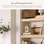 MacKenzie-Childs Decorative Desk Clock - Gray/White