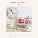 MacKenzie-Childs Decorative Desk Clock - Gray/White