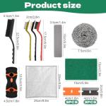 Heavy Duty Oven Cleaner Brush Set - 12 Pieces