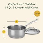 Cuisinart 1.5 Quart Stainless Steel Saucepan