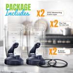 NutriBullet 32oz Replacement Cups 2-Pack with Lids