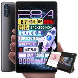 Zuleisy 8.7" Android 15 Tablet - 16GB RAM, 128GB Storage