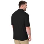Hanes Men's Black Short Sleeve Polo, Small