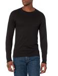 Hanes Men's Black Long Sleeve Beefy-T Shirt 2-Pack