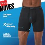 Hanes Men's Performance Boxer Briefs, 3-Pack Black