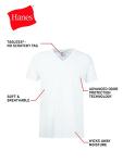Hanes Men’s Moisture-Wicking V-Neck Tee - 6 Pack
