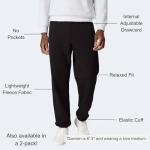 Hanes Men's EcoSmart Sweatpants, Black, X-Large