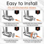 FOKIEE Meat Grinder Attachment for KitchenAid Mixer