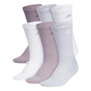 adidas Women's Cushioned Crew Socks, 6-Pack