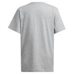 Adidas Boys Graphic T-Shirt, Light Grey Heather