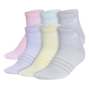 adidas Kids Quarter Ankle Socks 6-Pack, Superlite