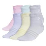 adidas Kids Quarter Ankle Socks 6-Pack, Superlite