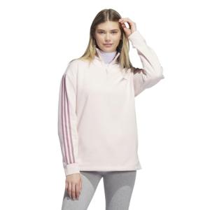 adidas Women's Fleece Quarter-Zip Sweatshirt, Wonder Quartz