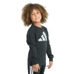 Adidas Boys Camo Logo Long Sleeve Tee, Black