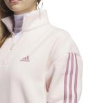 adidas Women's Fleece Quarter-Zip Sweatshirt, Wonder Quartz