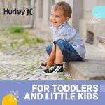 Hurley Kids High Top Canvas Sneakers, Black/White