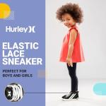 Hurley Kids High Top Canvas Sneakers, Black/White