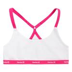 Hurley Girls' Pink/White Bralette 2-Pack