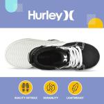 Hurley Kids High Top Canvas Sneakers, Black/White