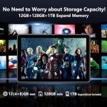 Rebecco 10-Inch Android Tablet with 12GB RAM
