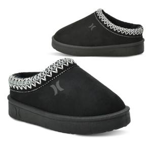 Hurley Kids Modi Slip-On Slippers, Warm & Durable