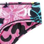 Hurley Girls' Long Sleeve Rash Guard Swimsuit Set