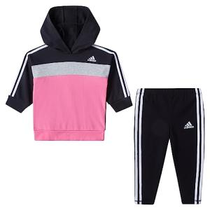 adidas Girls Color Block Pullover & Leggings Set