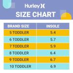 Hurley Kids High Top Canvas Sneakers, Black/White