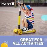 Hurley Kids High Top Canvas Sneakers, Black/White