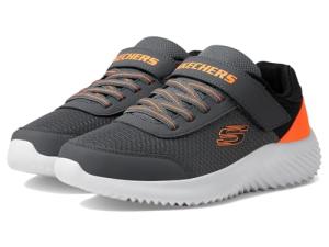 SKECHERS Boys' Bounder Trekzic Sneaker, Charcoal/Orange