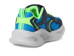 SKECHERS Boys’ Meteor-Lights Navy/Lime Sneakers