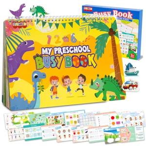 Montessori Busy Book for Toddlers Ages 3-5