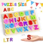 Wooden Alphabet Puzzles for Toddlers and Kids