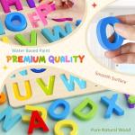 Wooden Alphabet Puzzles for Toddlers and Kids