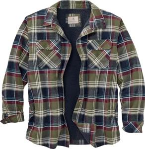 Whitetails Men's Deer Camp Flannel Jacket, Nightshade