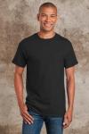 Gildan Men's Black T-Shirt, Large, Pack of 5