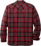 Men's Sherpa Lined Flannel Shirt Jacket Red Plaid