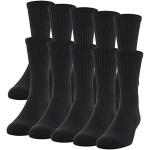 Gildan Men's 10-Pack Black Cotton Crew Socks