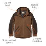 Legendary Whitetails Men's Water-Repellent Winter Jacket