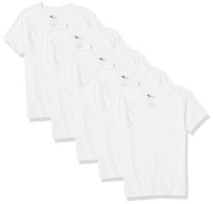 Hanes Boys' Cool Comfort Crewneck Undershirt 5-Pack