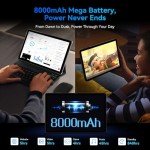 TABWEE 11-Inch Android Tablet with Keyboard & Stylus