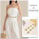 Boho Western Concho Chain Belt for Women