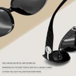 Trendy Black Rectangle Sunglasses for Women