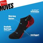 Hanes Boys' No Show Performance Socks, 10-Pack