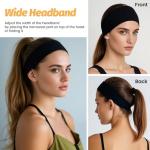 6 Pack Wide Elastic Headbands for Women