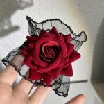 Gothic Rose Lace Gloves for Costume and Dress