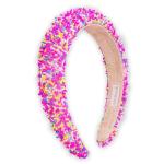 Cute Padded Headband for Girls - Pink Confetti